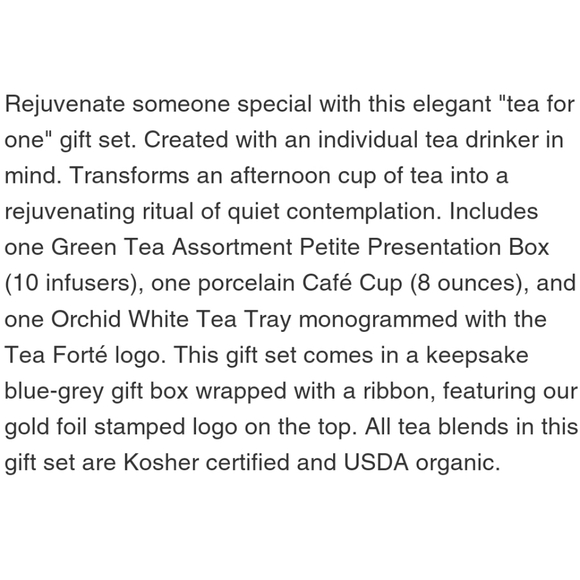 Tea Forte Rejuvination Gift Set - Picture 5 of 7